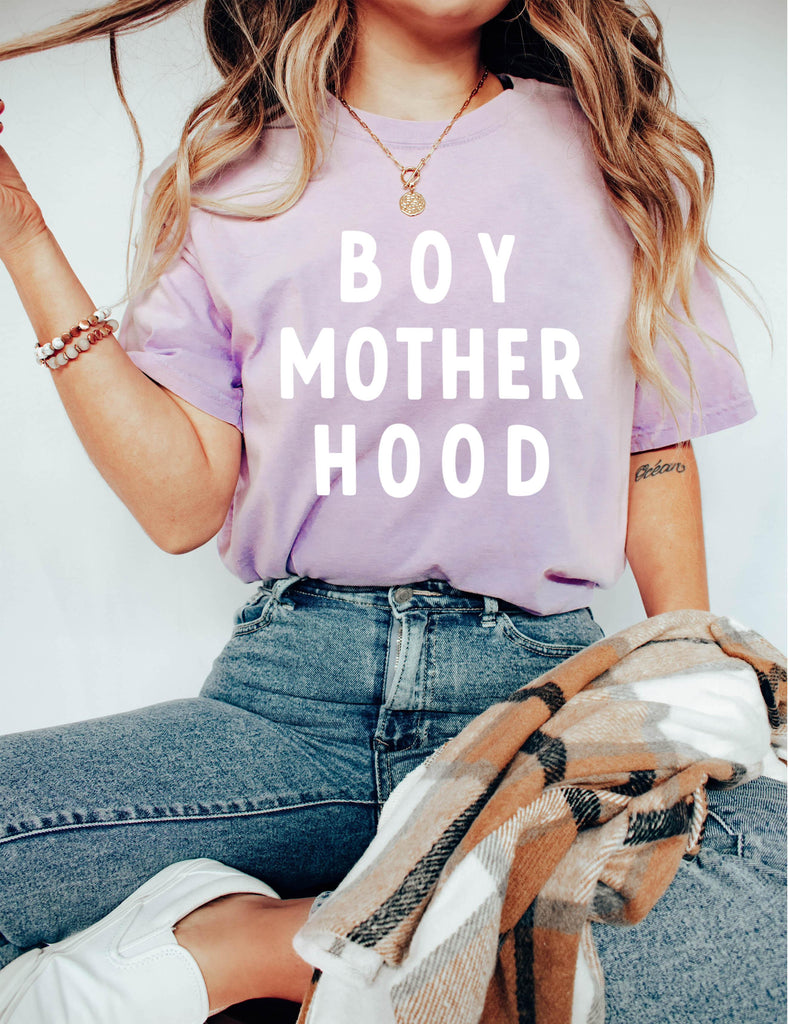 Boy Motherhood Boy Mom Comfort Colors T Shirt