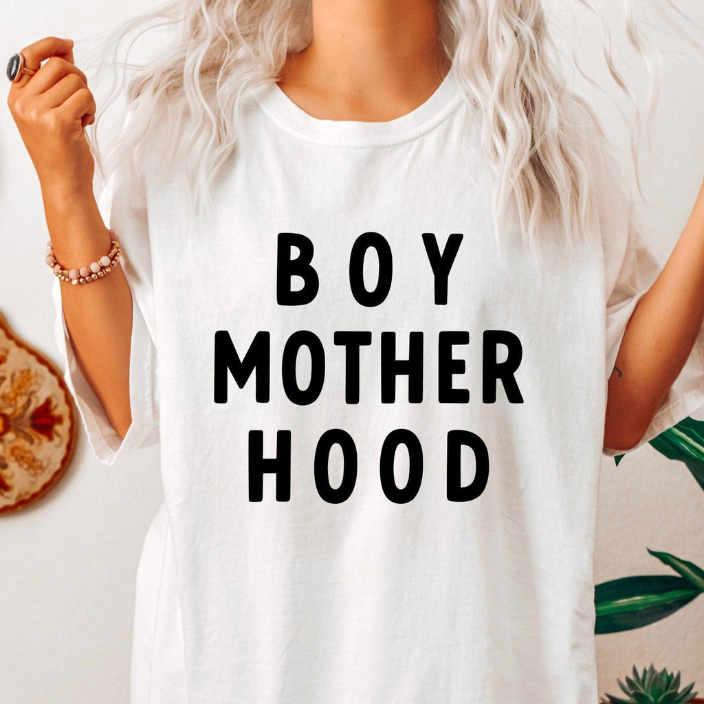 Boy Motherhood Boy Mom Comfort Colors T Shirt