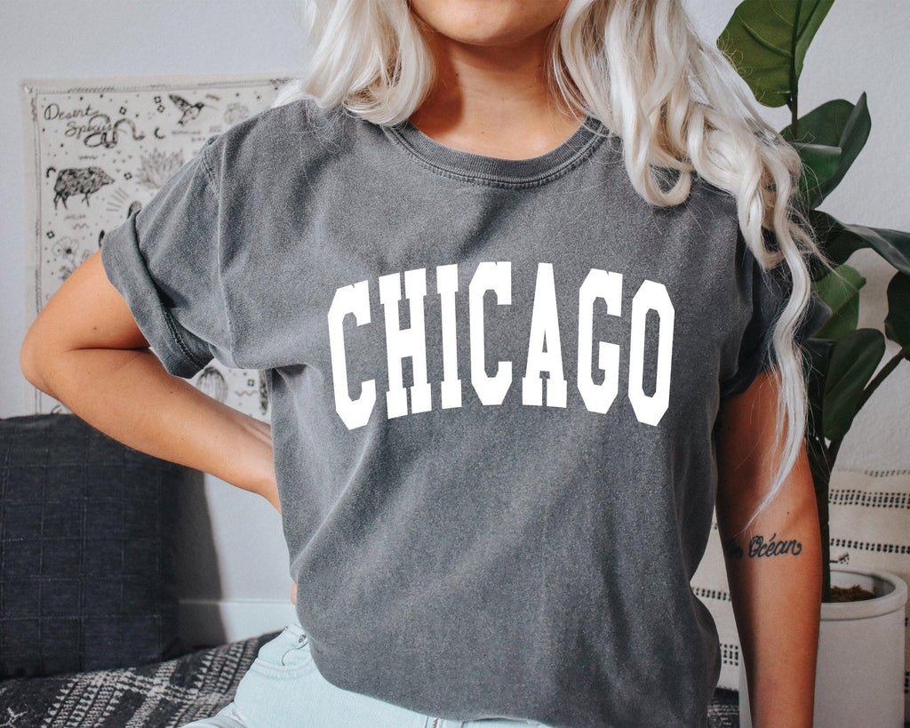 Chicago Illinois State City Comfort Colors T Shirt