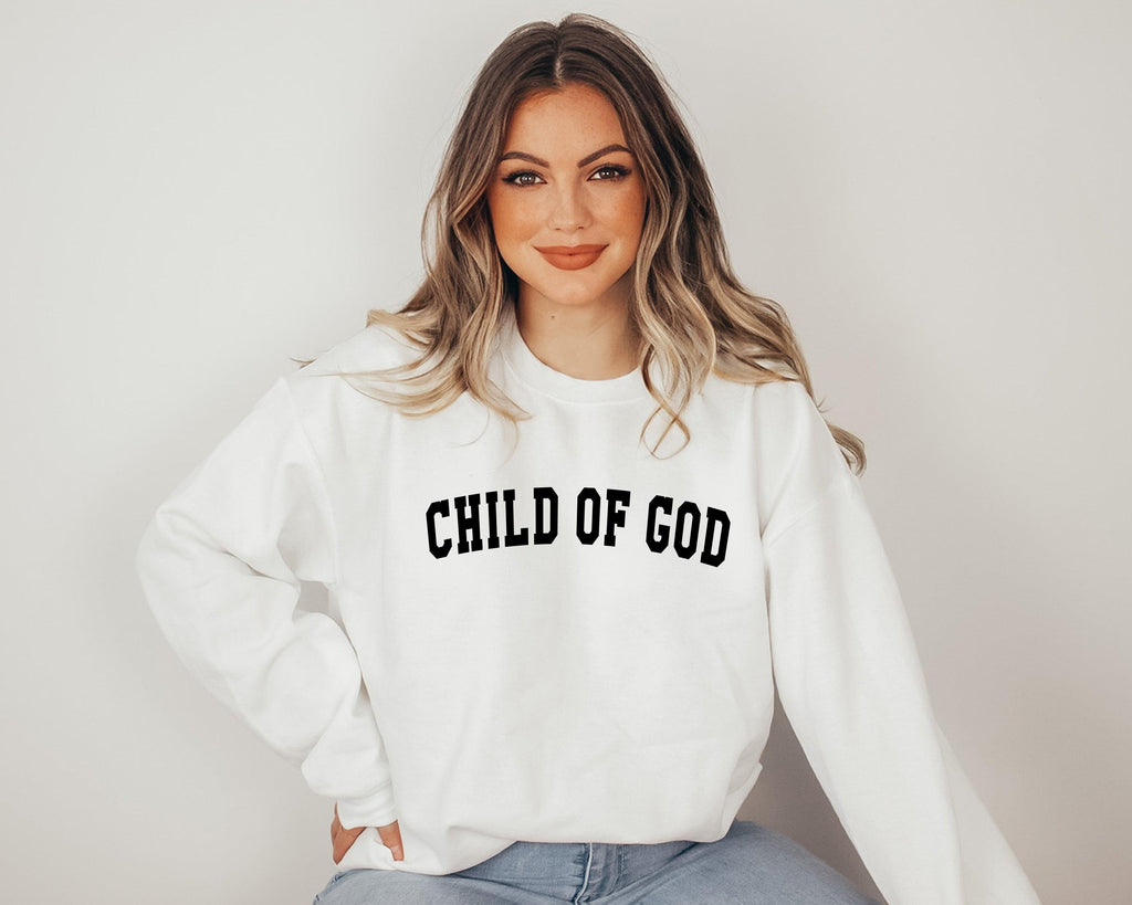 Child Of God Christian Sweatshirt (Block)