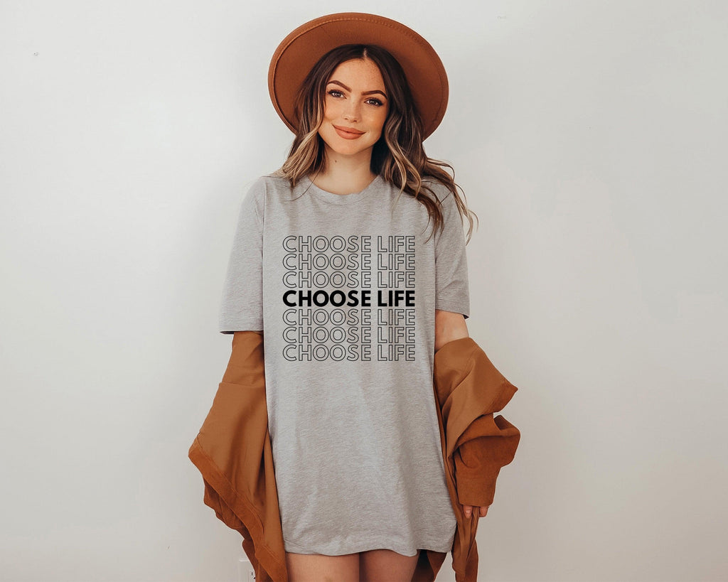 Choose Life Christian T-shirt (Repeat)