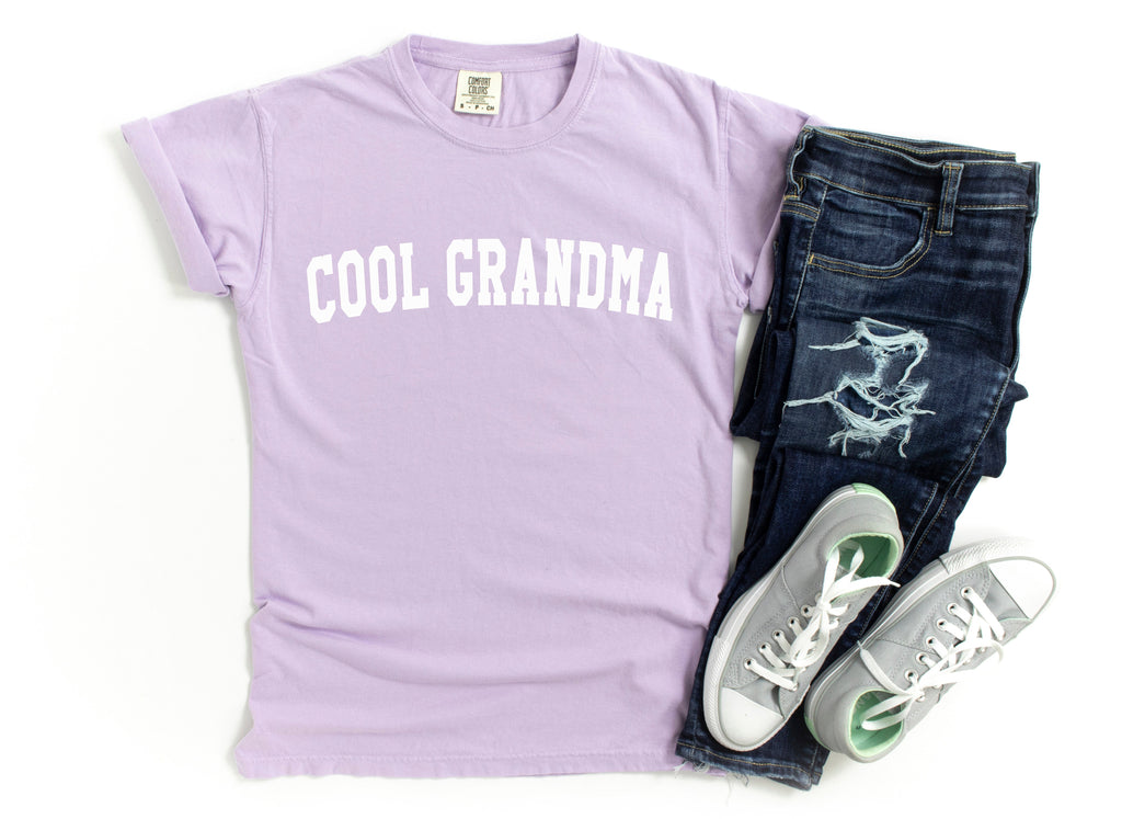 Cool Grandma Comfort Colors T Shirt | Mother's day Gift (Block)