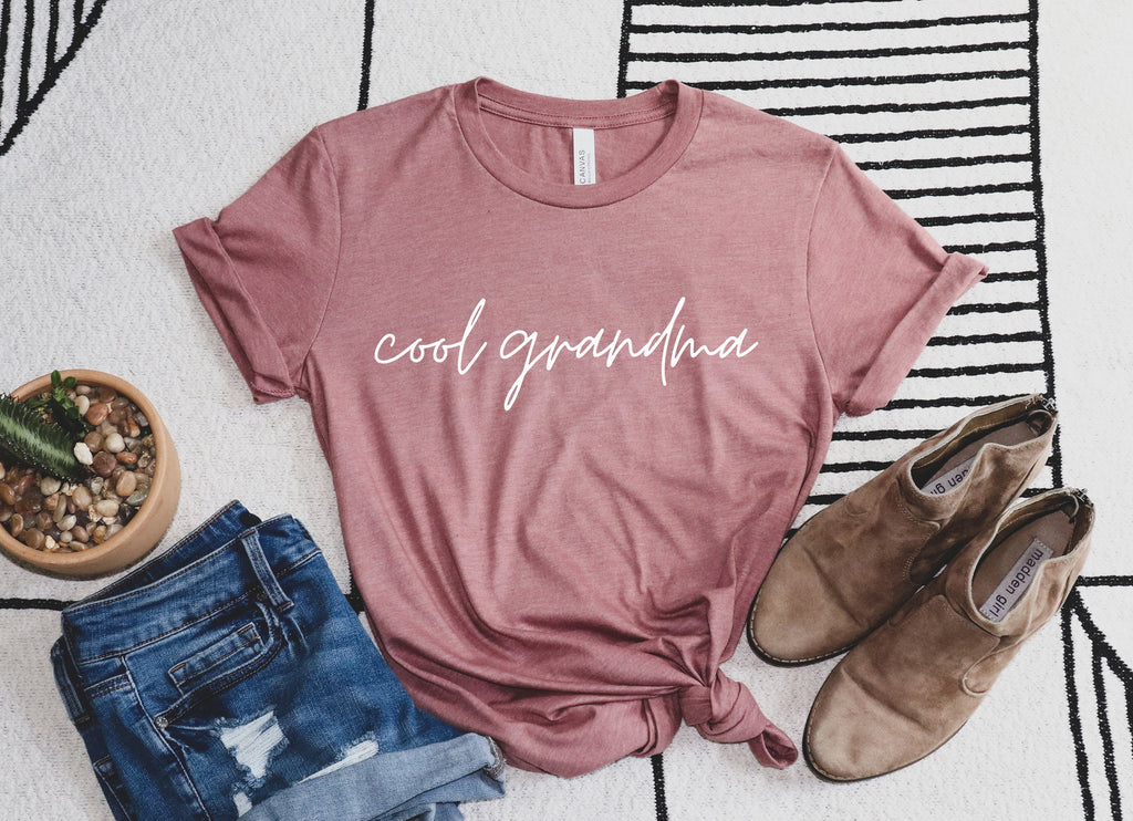 Cool Grandma Mother's Day Gift T Shirt (Cursive)