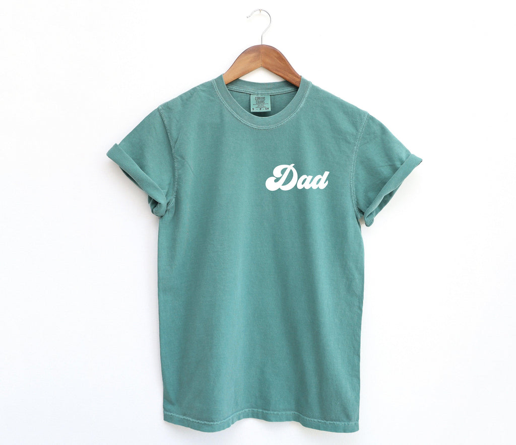 Dad Comfort Colors T Shirt (Groovy Left Chest)