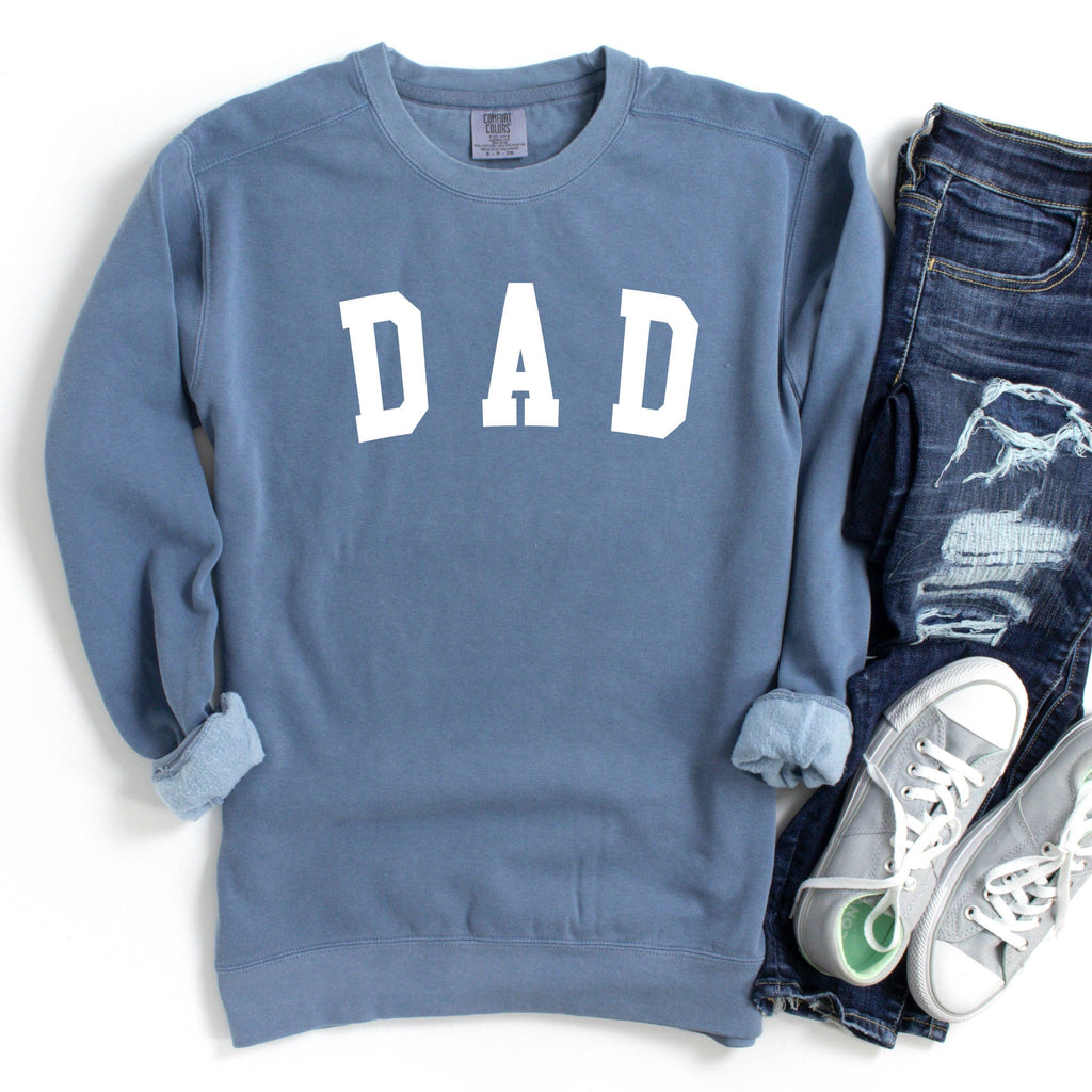 Dad Garment Dyed Comfort Colors Sweatshirt (Condensed)