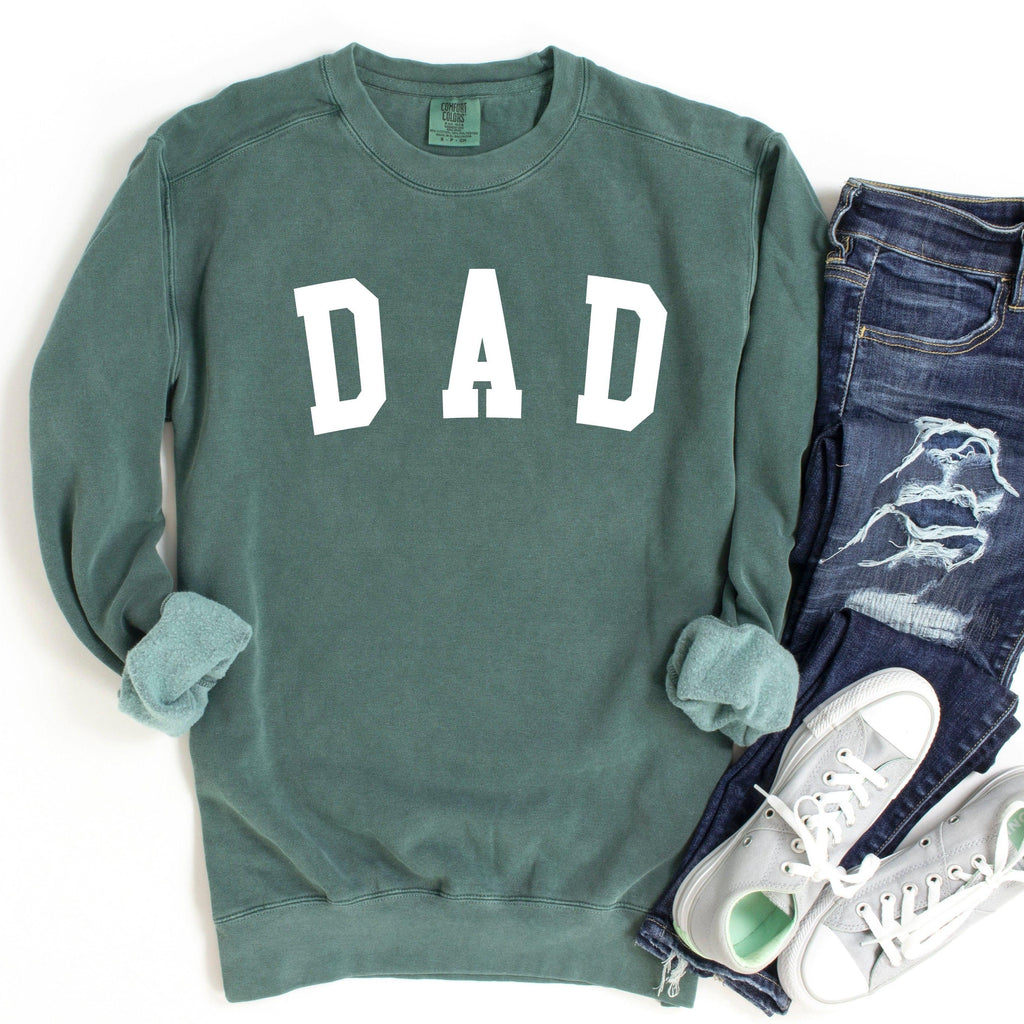 Dad Garment Dyed Comfort Colors Sweatshirt (Condensed)