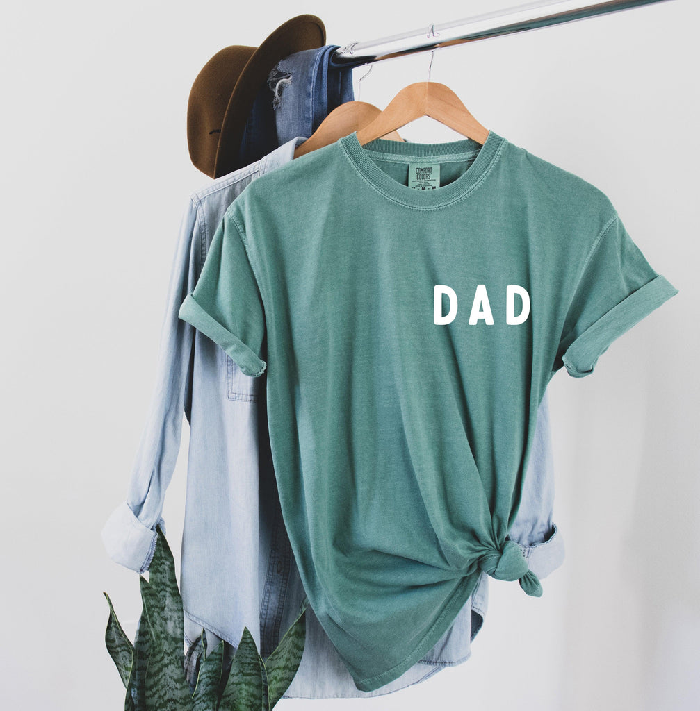 Dad Pocket Comfort Colors T Shirt (Rounded font corner)