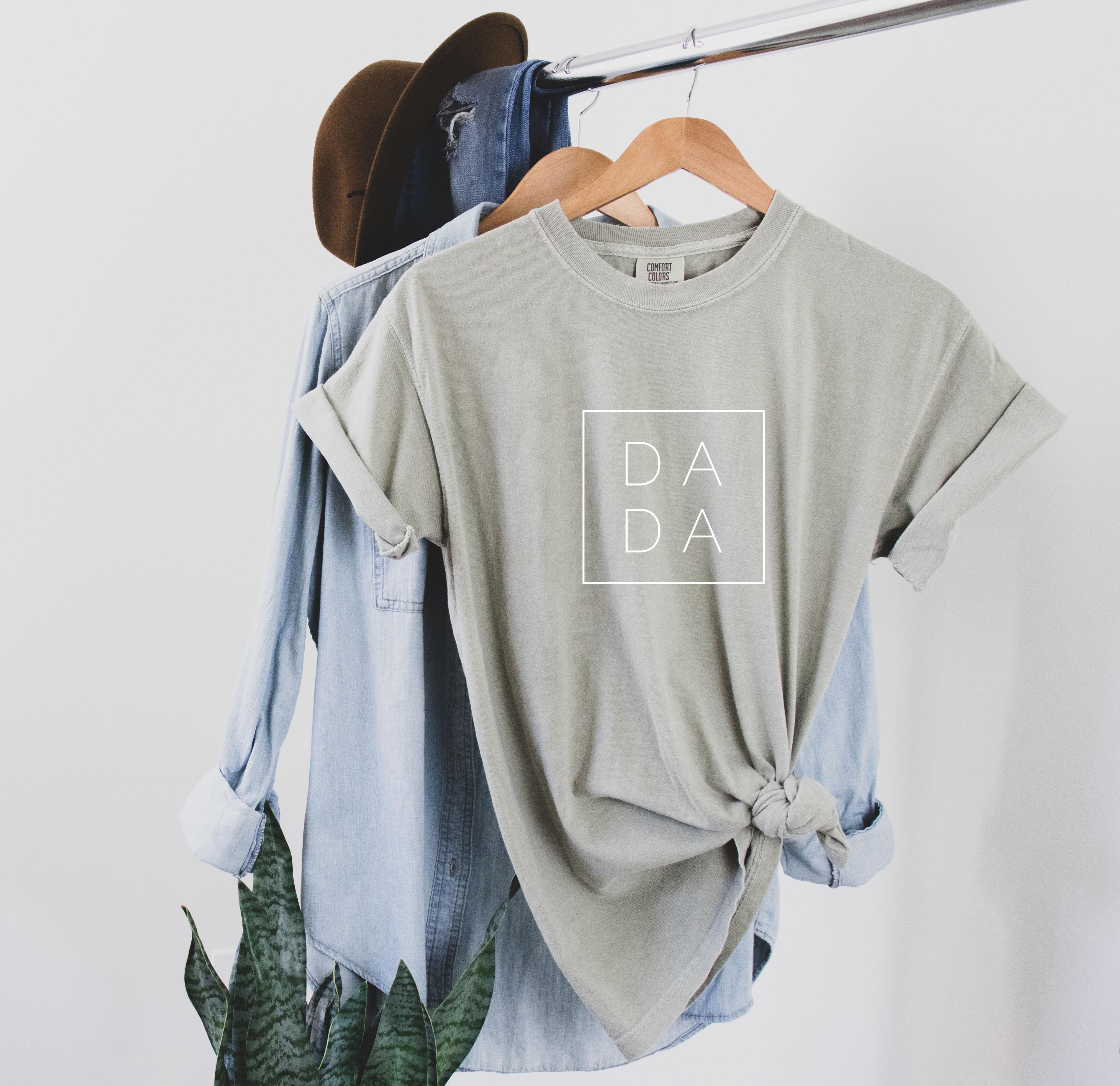 Dada Dad Comfort Colors T Shirt (Square)