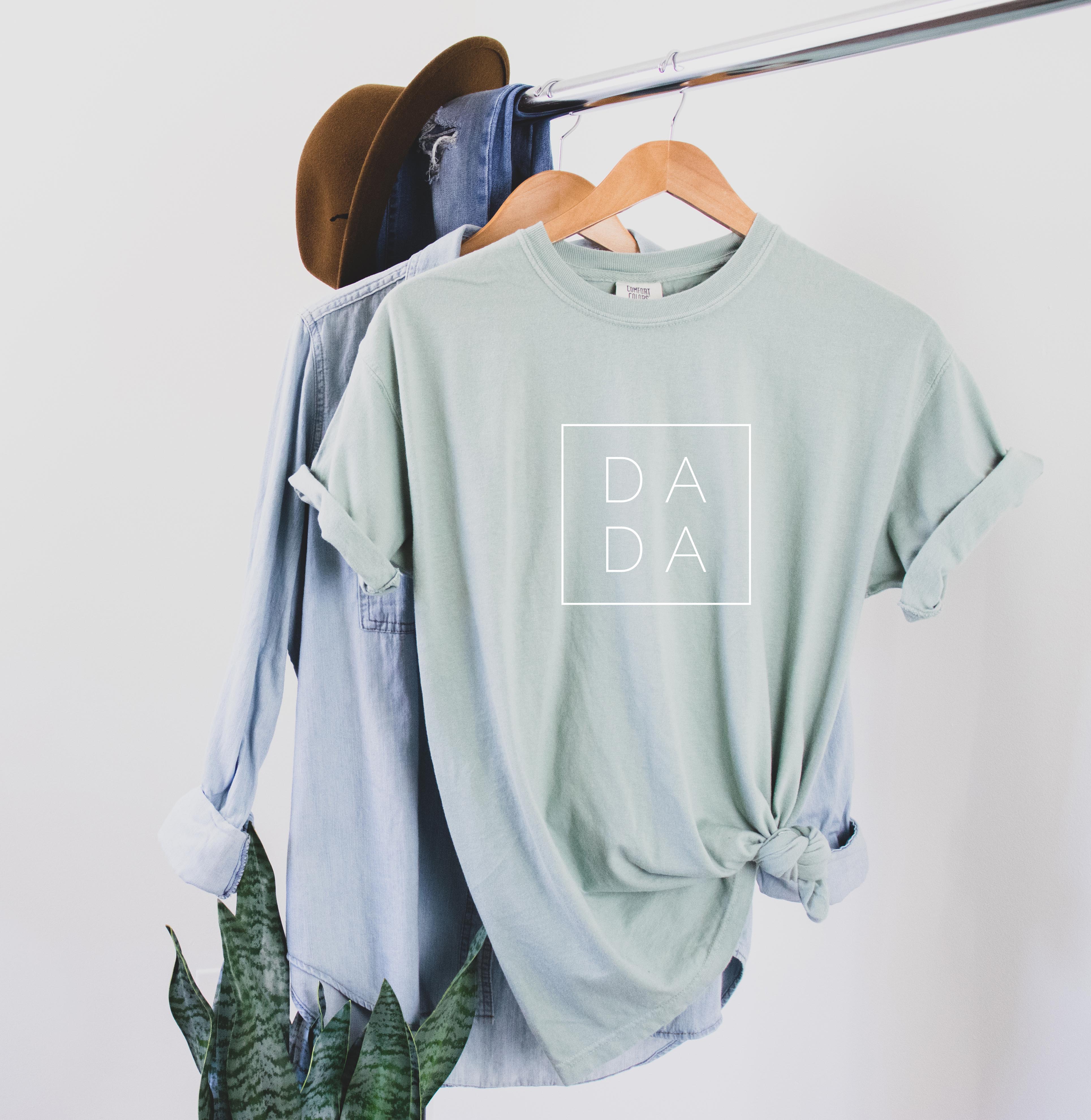 Dada Dad Comfort Colors T Shirt (Square)