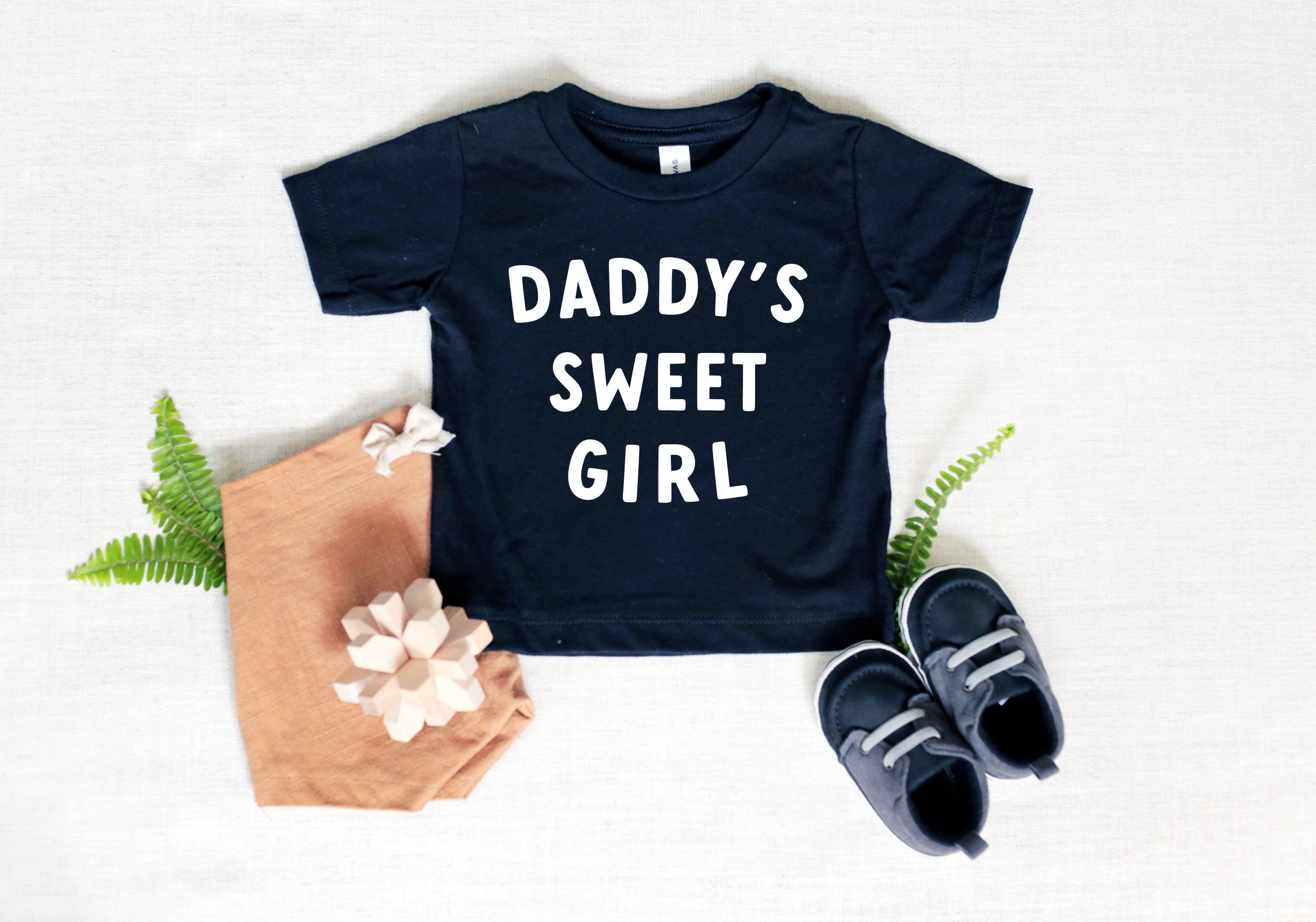 Daddy's Sweet Girl Baby And Toddler T Shirt