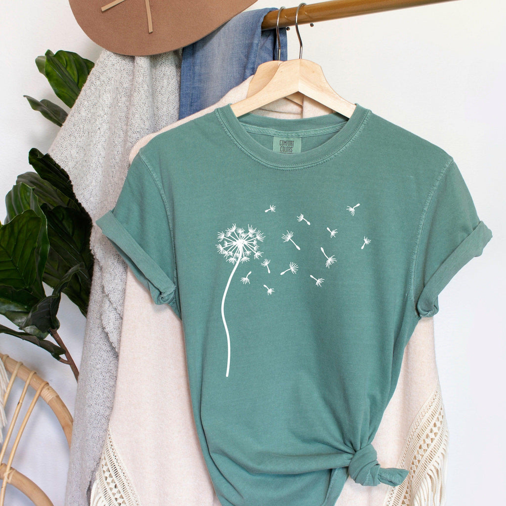 Dandelion Wildflowers Comfort Colors T Shirt