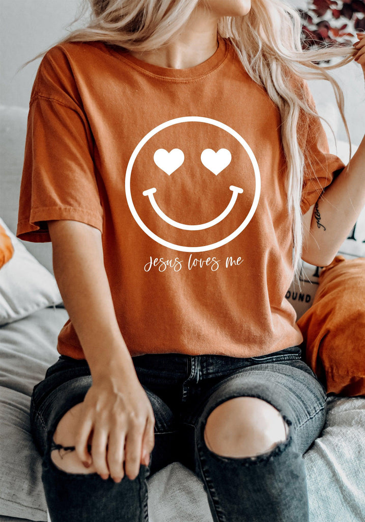 Easter Heart Smile Comfort Colors T Shirt