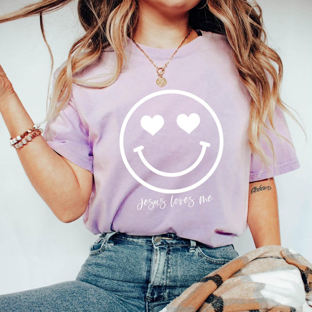 Easter Heart Smile Comfort Colors T Shirt