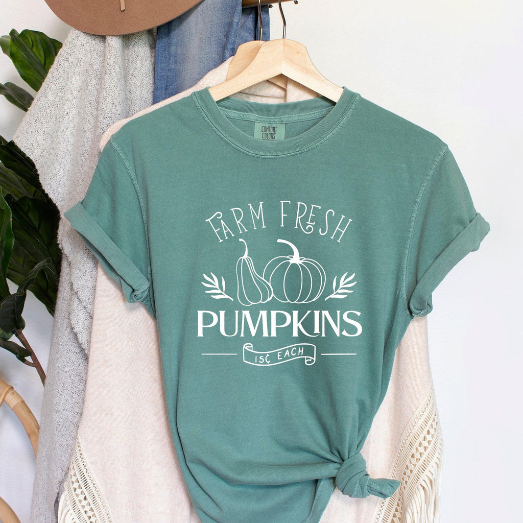 Farm Fresh Pumpkins Fall Comfort Colors T Shirt