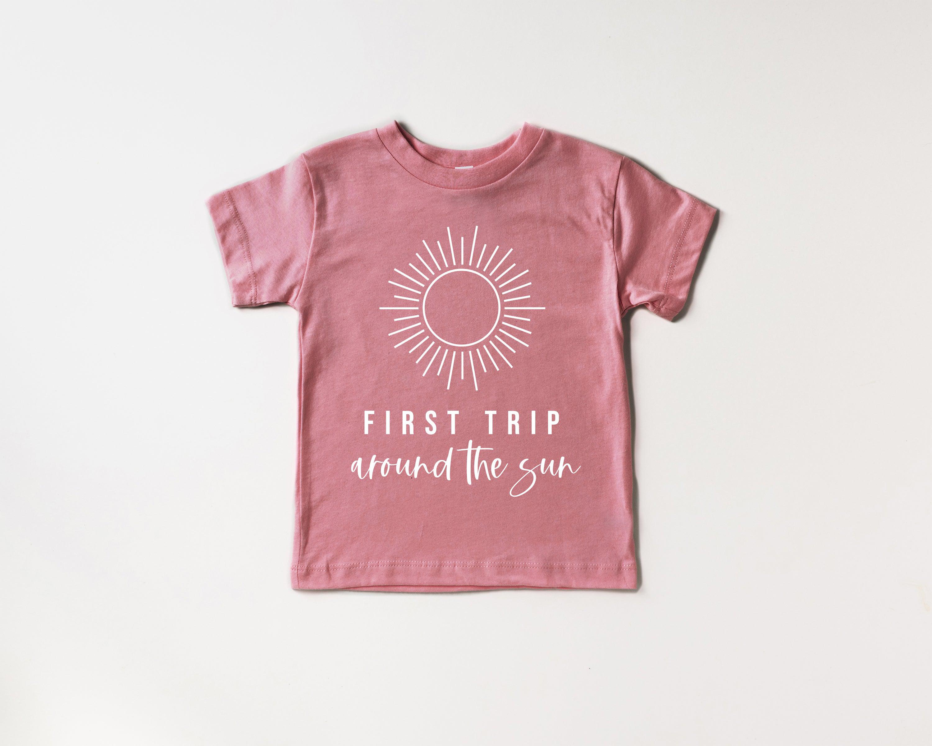 First Trip Around The Sun Organic Cotton Kids Tee