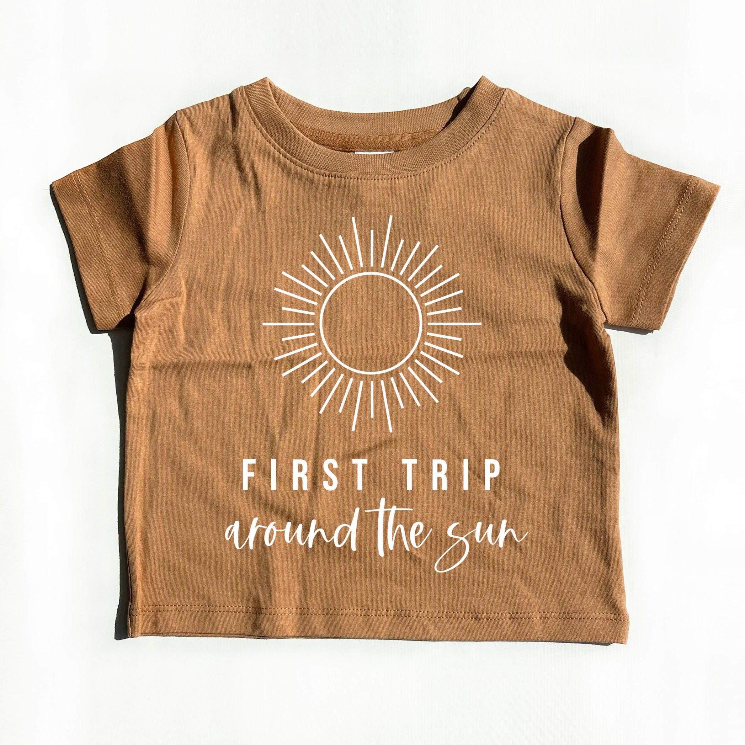 First Trip Around The Sun Organic Cotton Kids Tee