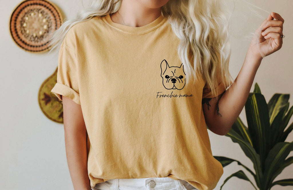Frenchie French bulldog Dog mom Comfort Colors T Shirt