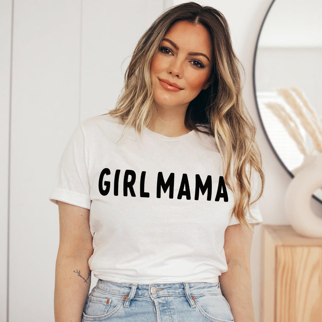 Girl Mama T shirt (Rounded font)