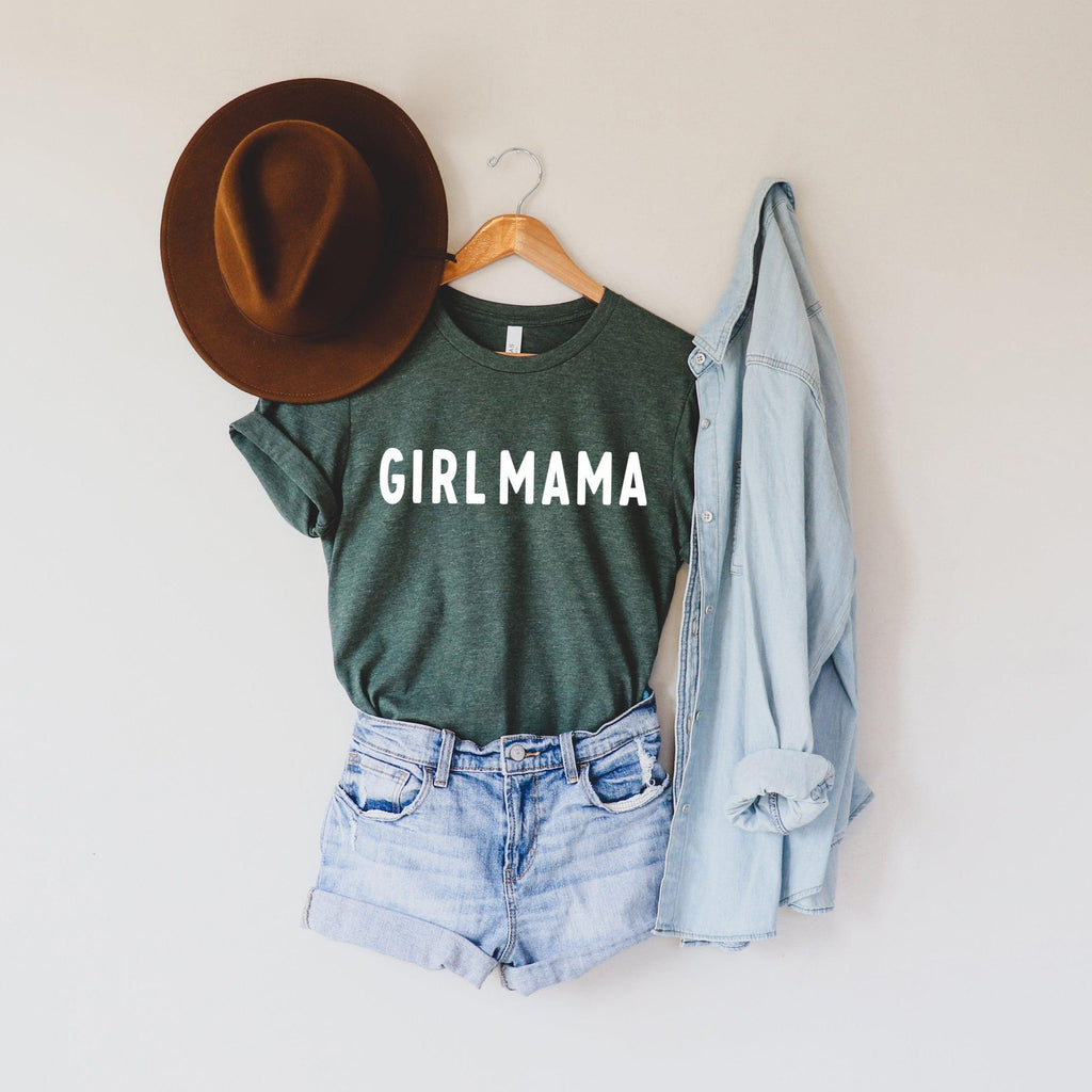 Girl Mama T shirt (Rounded font)