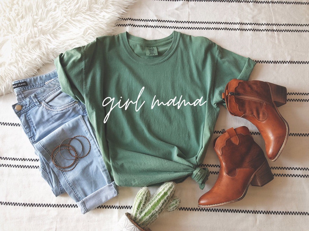 Girl Mom Comfort Colors T Shirt | Girl Mama shirt