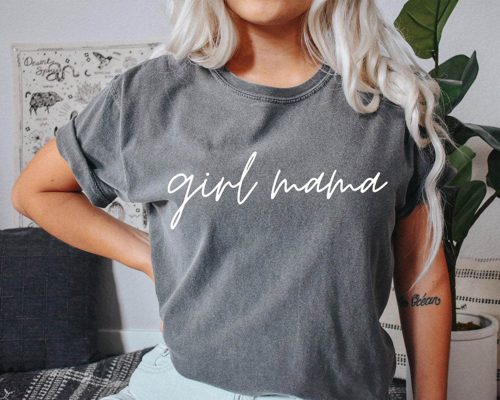 Girl Mom Comfort Colors T Shirt | Girl Mama shirt