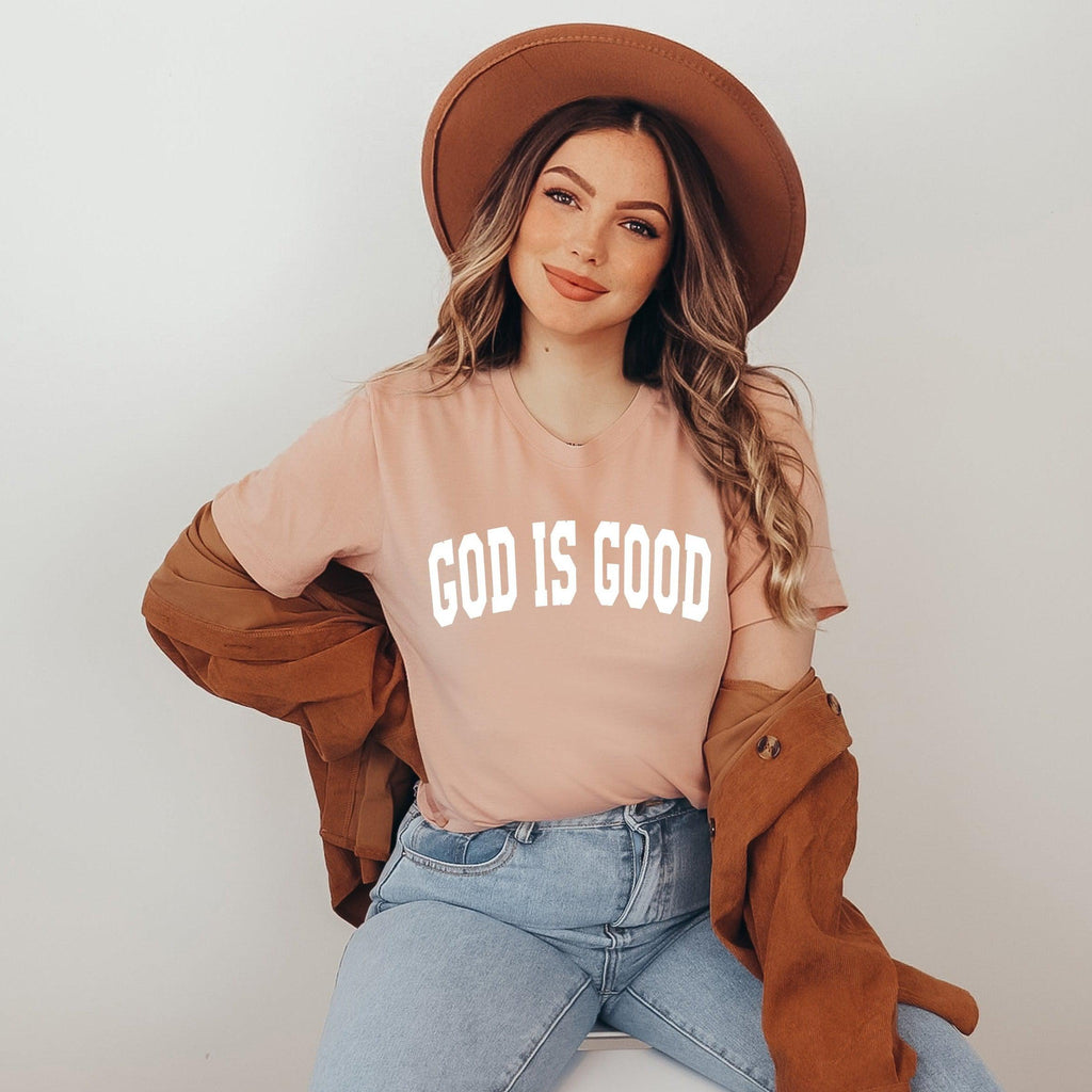 God Is Good Christian T Shirt (Block)