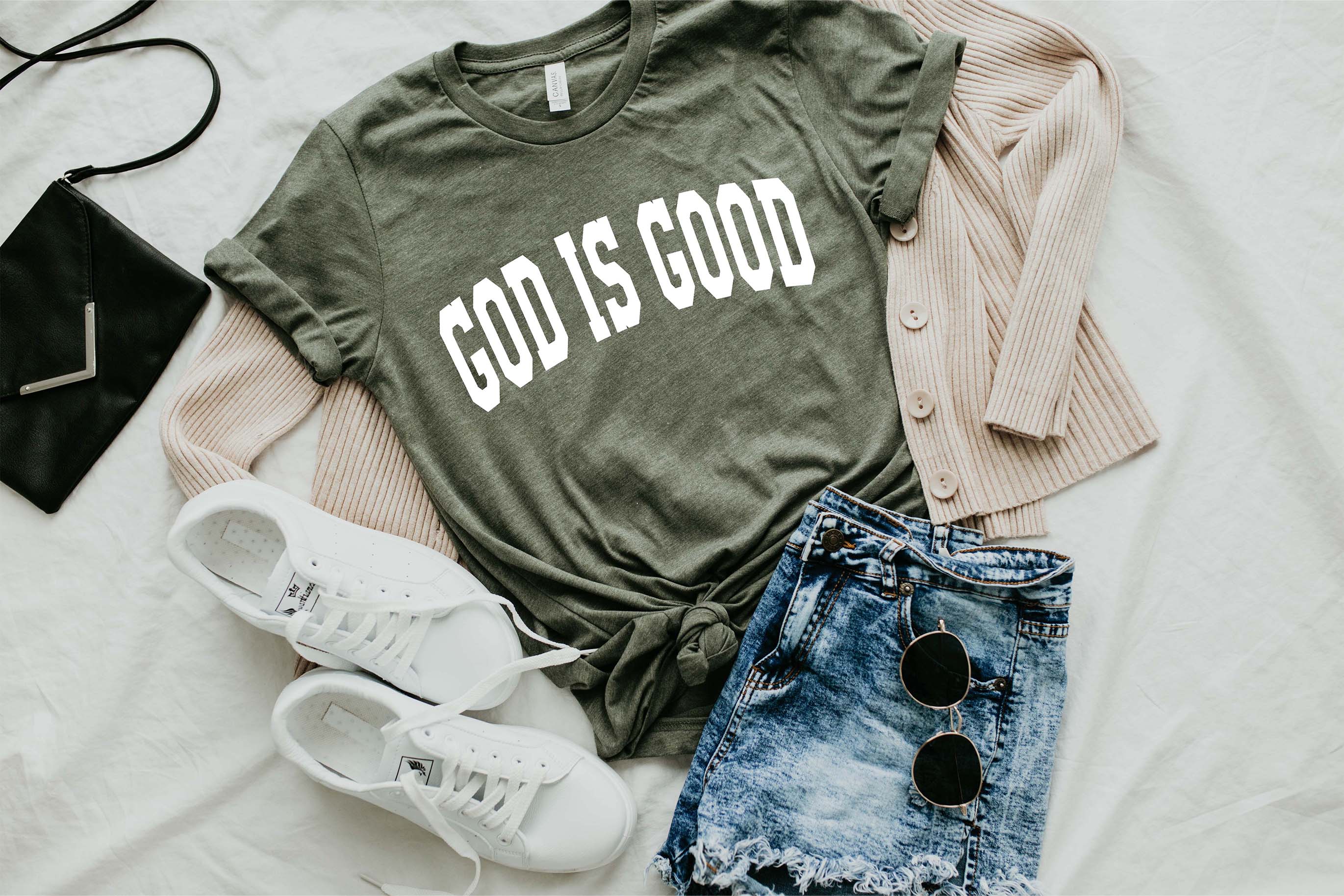 God Is Good Christian T Shirt (Block)