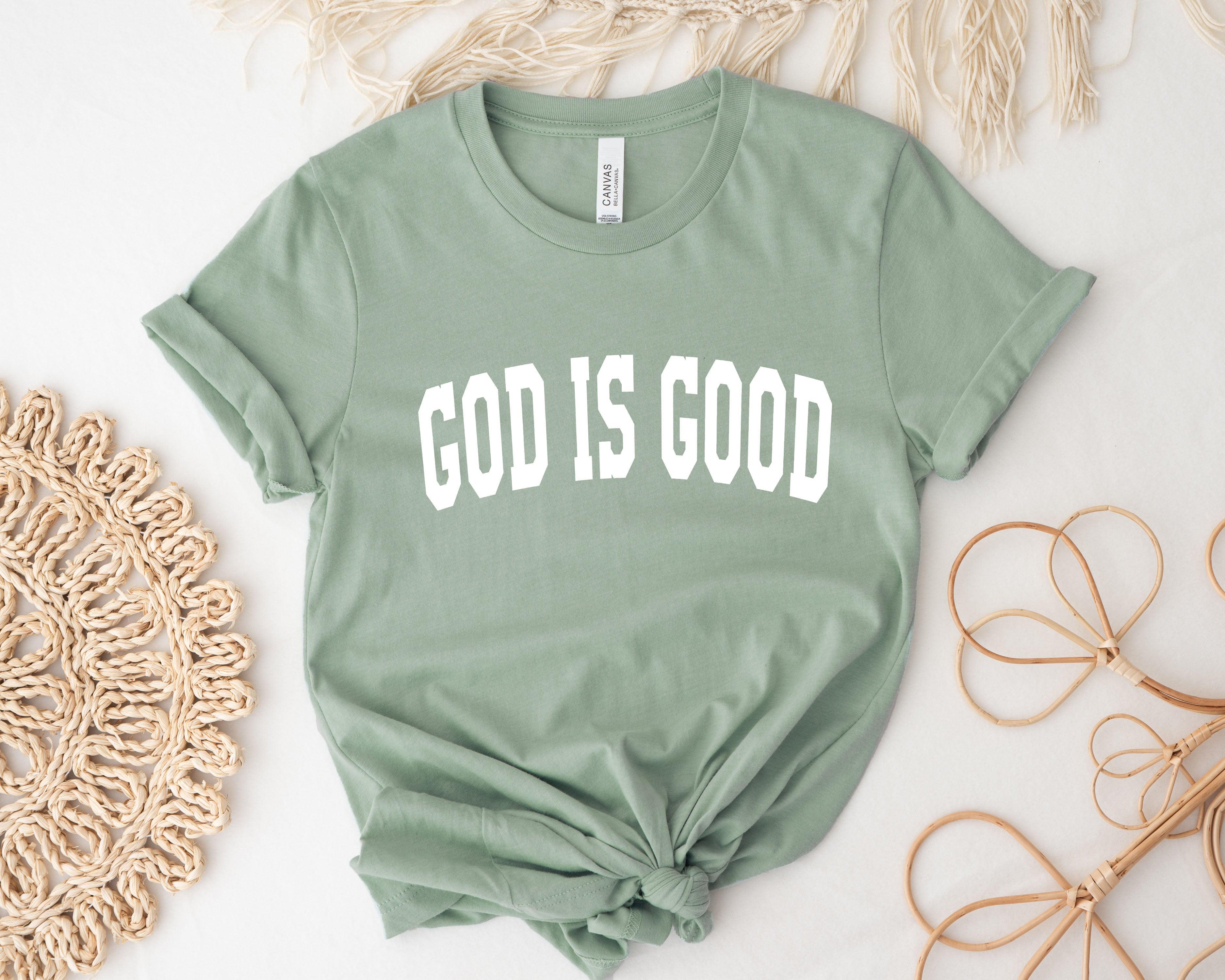 God Is Good Christian T Shirt (Block)