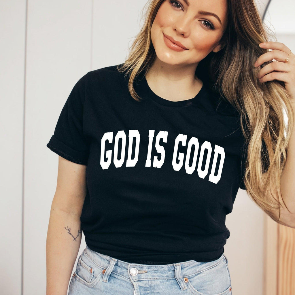 God Is Good Christian T Shirt (Block)