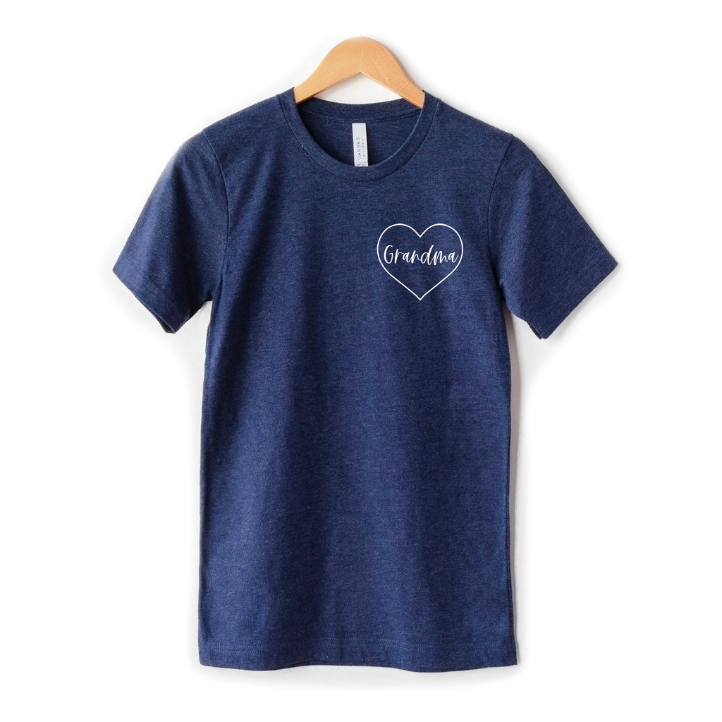 Grandma Heart Pocket Mother's Day Gift T Shirt