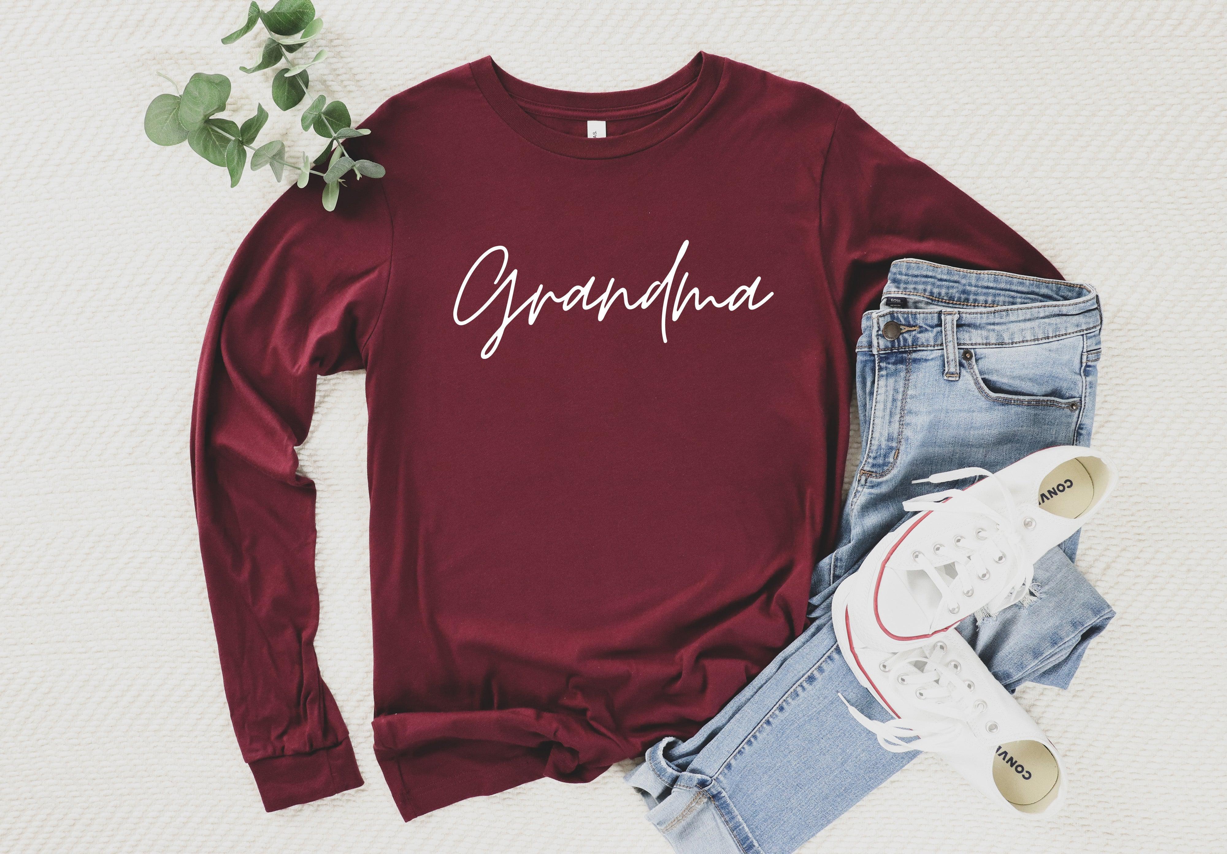 Grandma Long Sleeve Tshirt | Mother's day Grandma long sleeve shirt