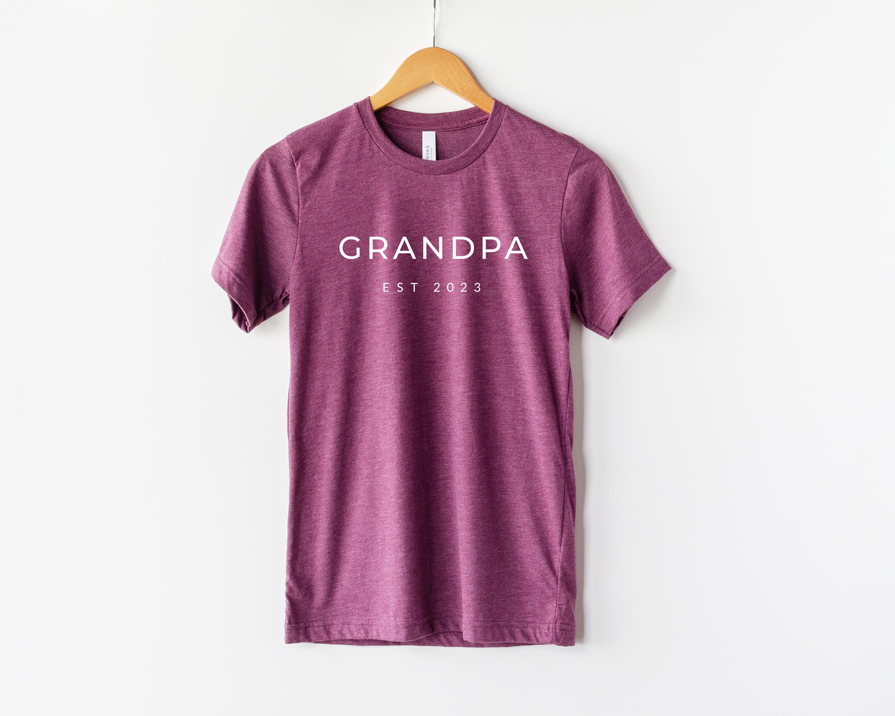 Grandpa Est 2023 Tshirt | Father's day, Pregnancy announcement