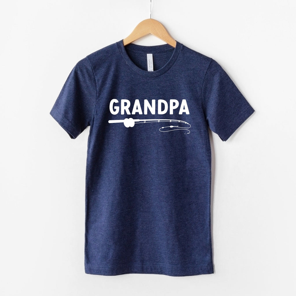 Grandpa Tshirt | Grandpa Fishing T Shirt Heather Autumn / M