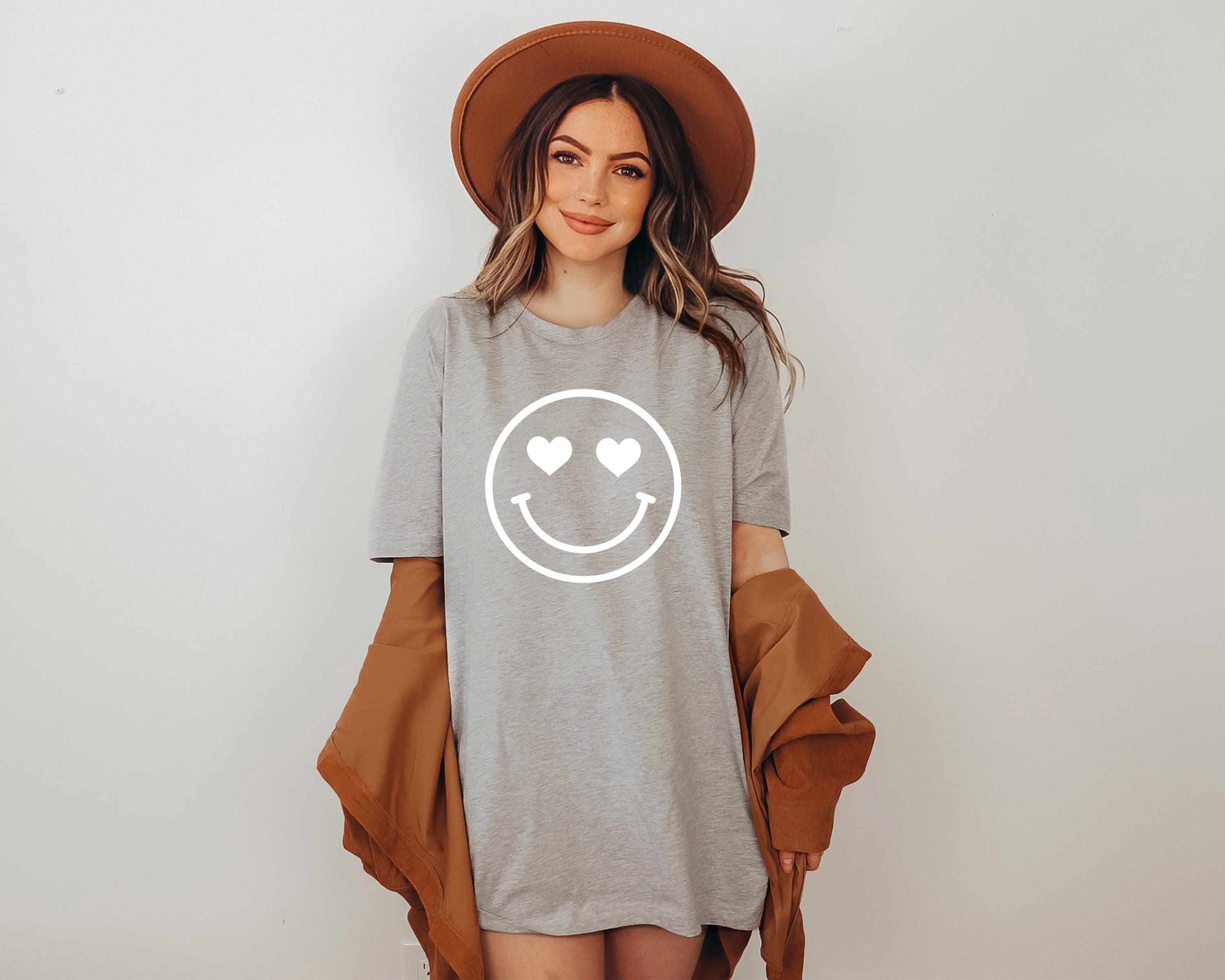 Heart Eyes Smiley Face Spring, Summer Tshirt | Matching shirts with a baby