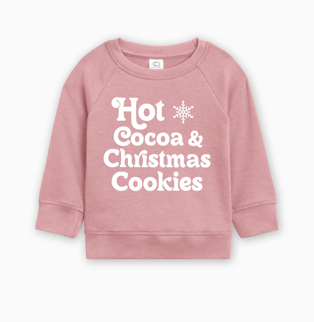 Hot Cocoa & Christmas Cookies Organic cotton Baby and Toddler Pullover