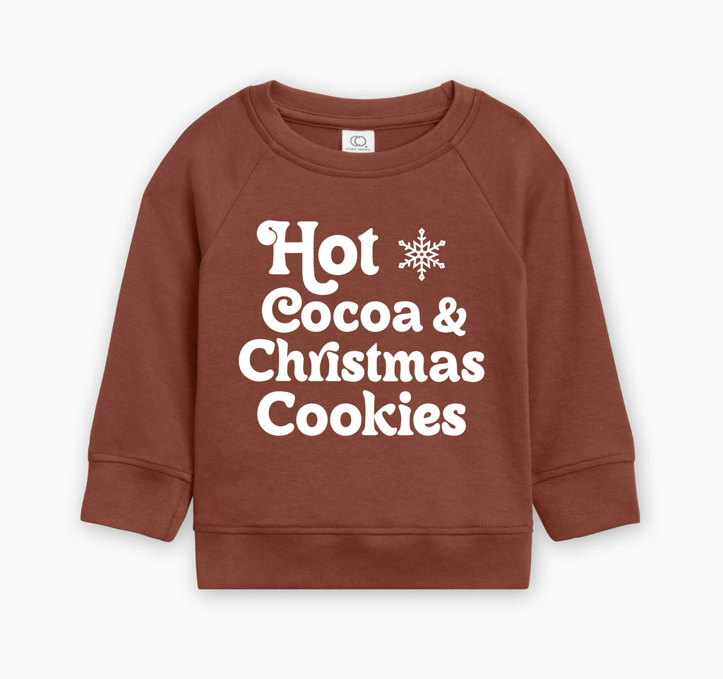 Hot Cocoa & Christmas Cookies Organic cotton Baby and Toddler Pullover