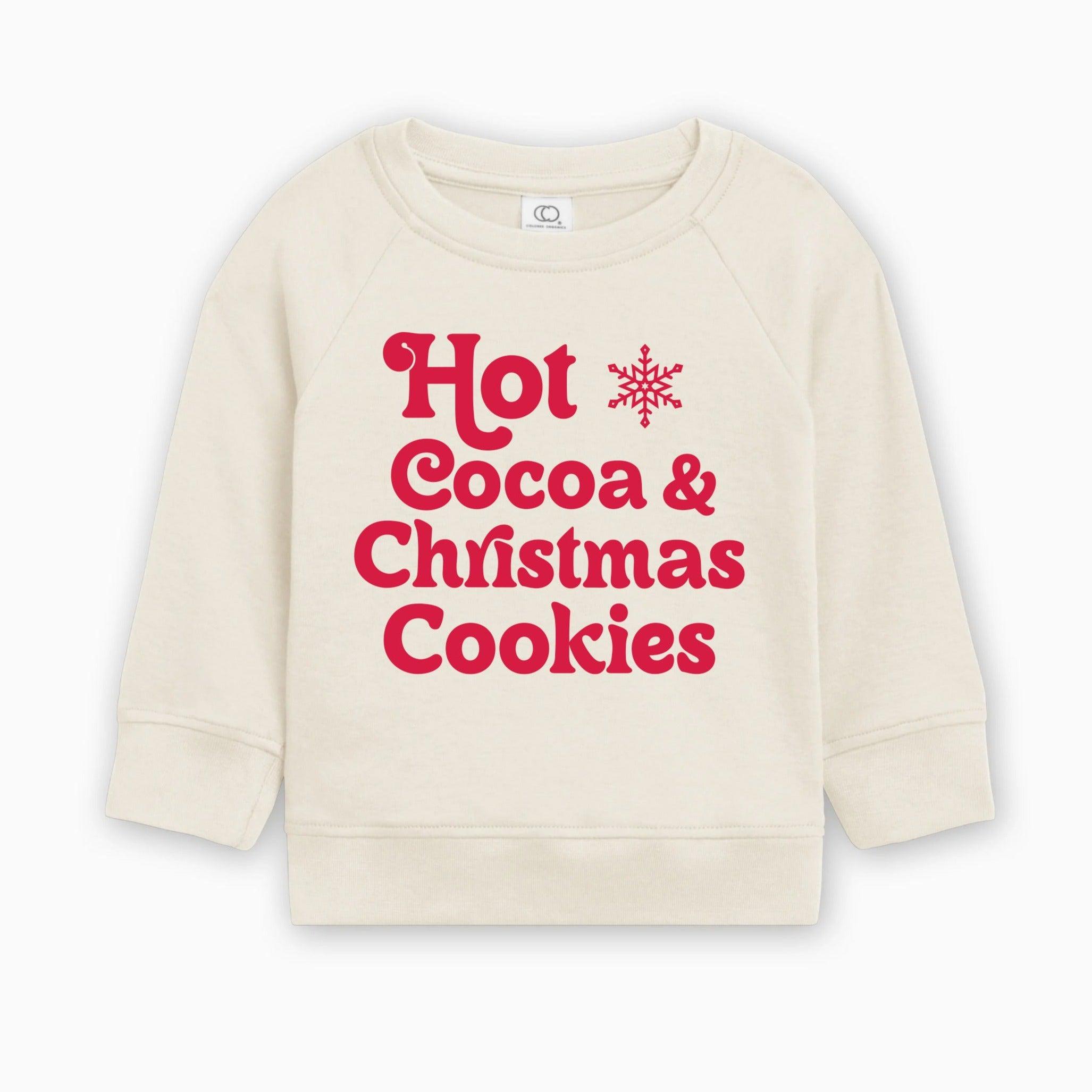 Hot Cocoa & Christmas Cookies Organic cotton Baby and Toddler Pullover