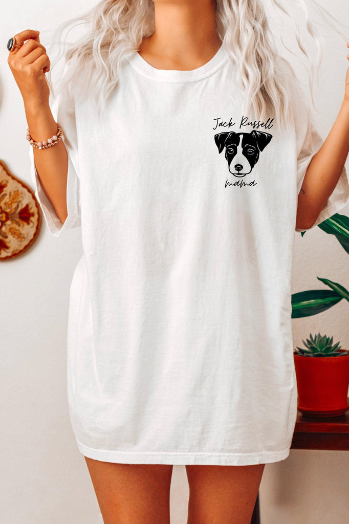 Jack Russell mom Comfort Colors T Shirt