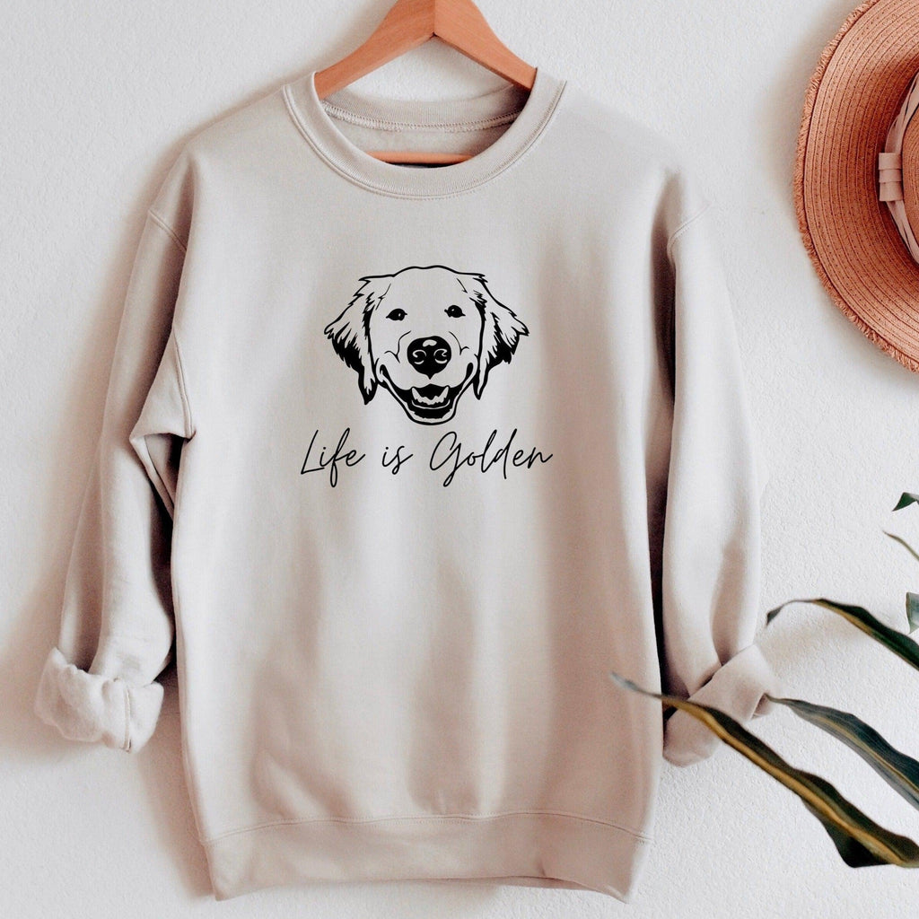 Life Is Golden Dog Mom Sweatshirt