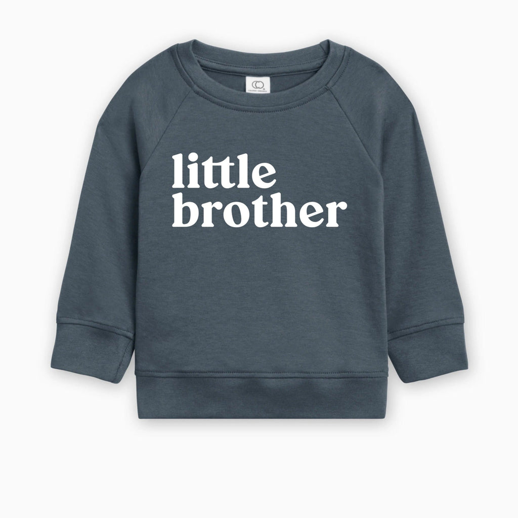 Little Brother Organic Cotton Baby Boy Pullover (Serif)