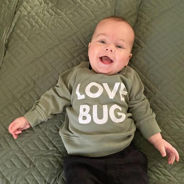 Love Bug Organic Cotton Baby Toddler Valentine Day Pullover