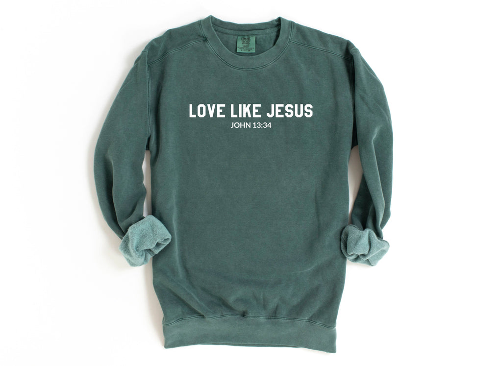 Love Like Jesus Christian Faith Boho Rainbow Inspirational Faith Women  Sweatshirt