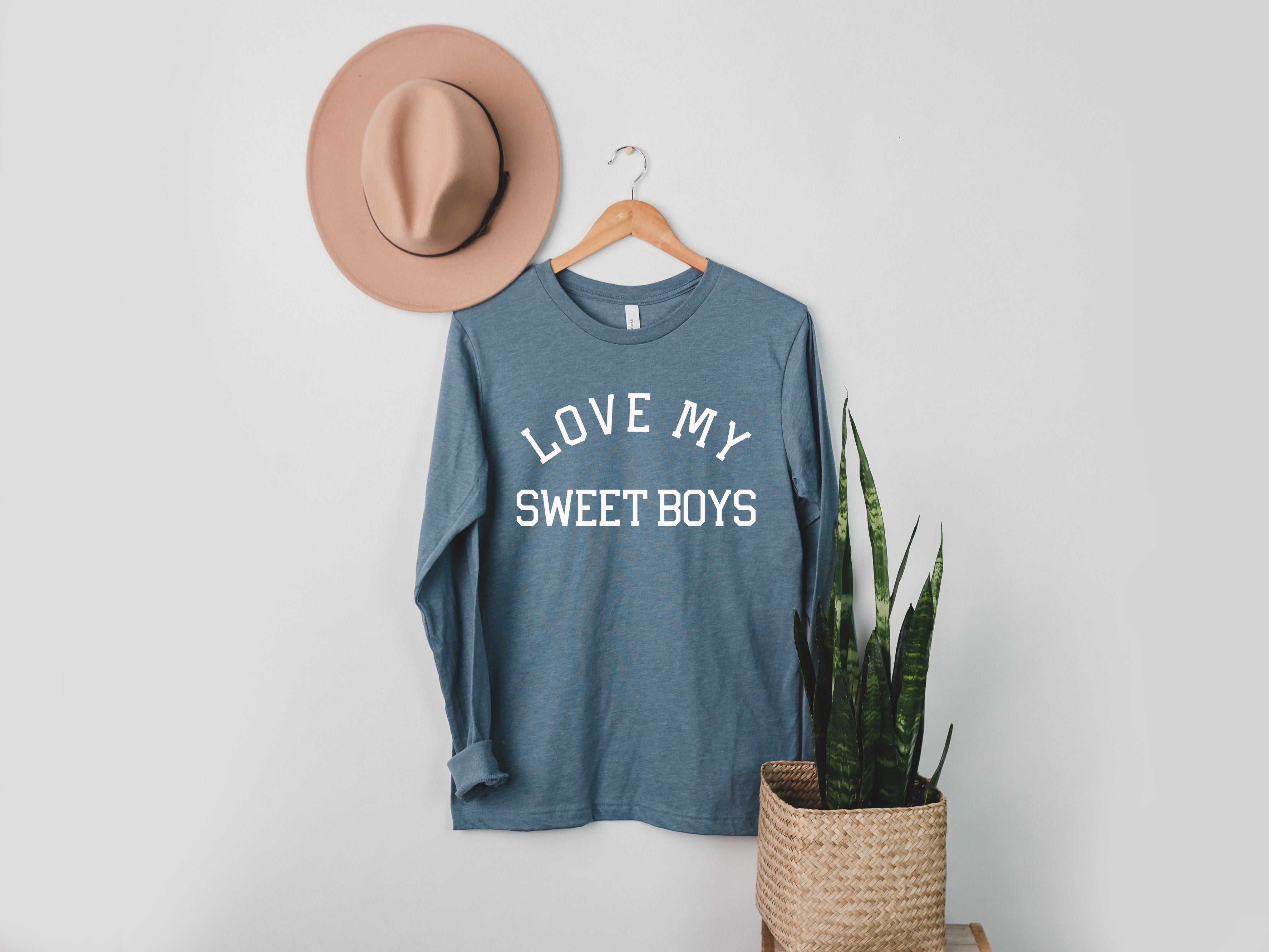 Love My Sweet Boys Boy mama Long Sleeve T shirt