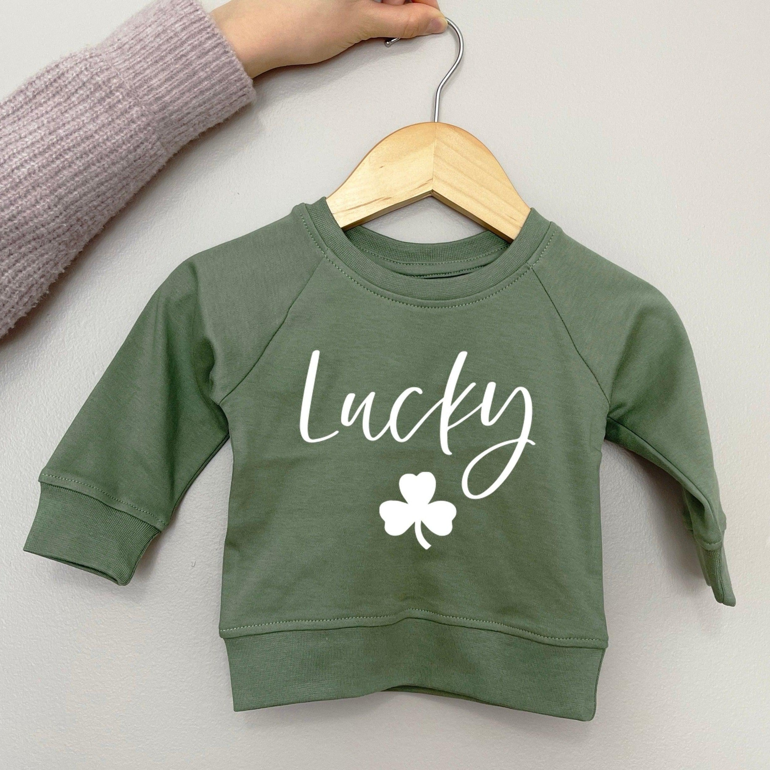 Lucky Clover St. Patricks Organic Cotton Pullover