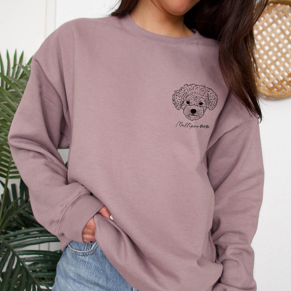 Maltipoo dog mom Classic Soft Sweatshirt