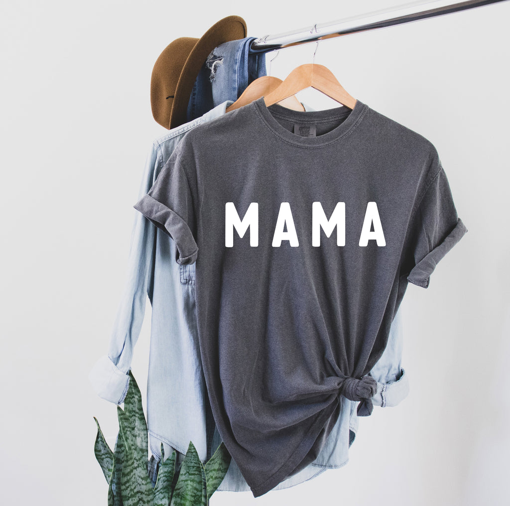 Mama Comfort Colors T Shirt (Rounded font)
