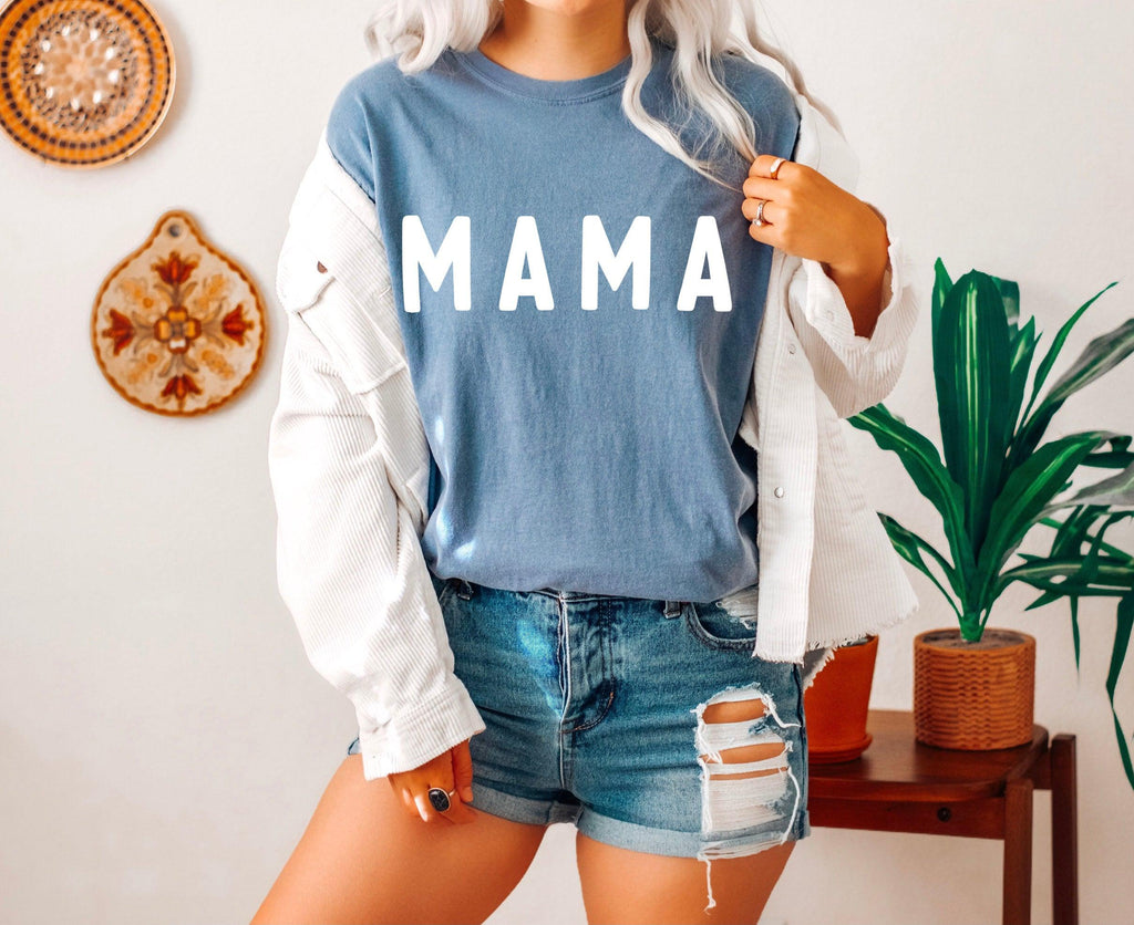 Mama Comfort Colors T Shirt (Rounded font)