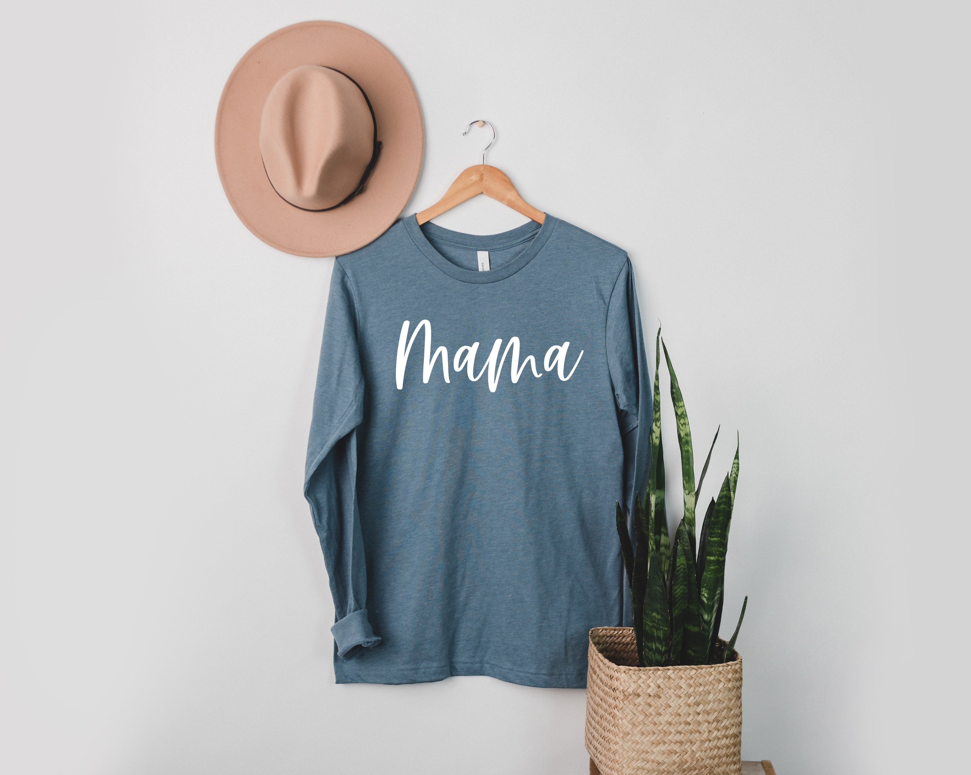 Mama Long Sleeve Tshirt (Cursive 2)