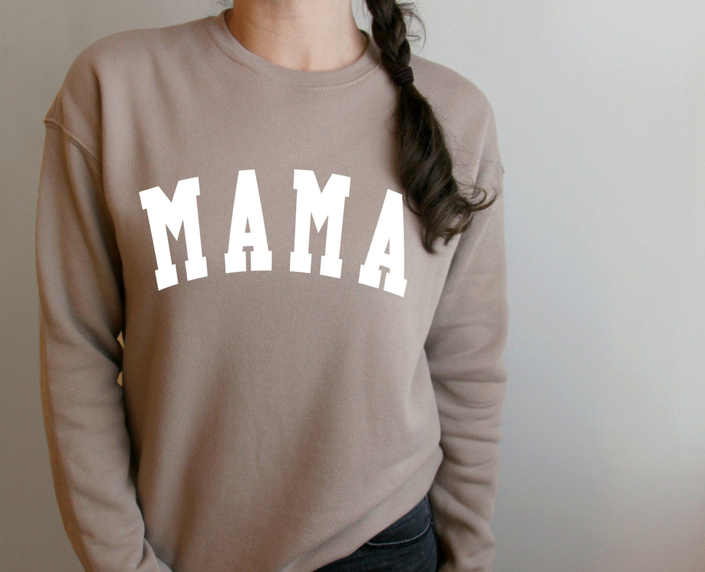 Mama Sponge Fleece Crewneck Sweatshirt (Condensed Font)