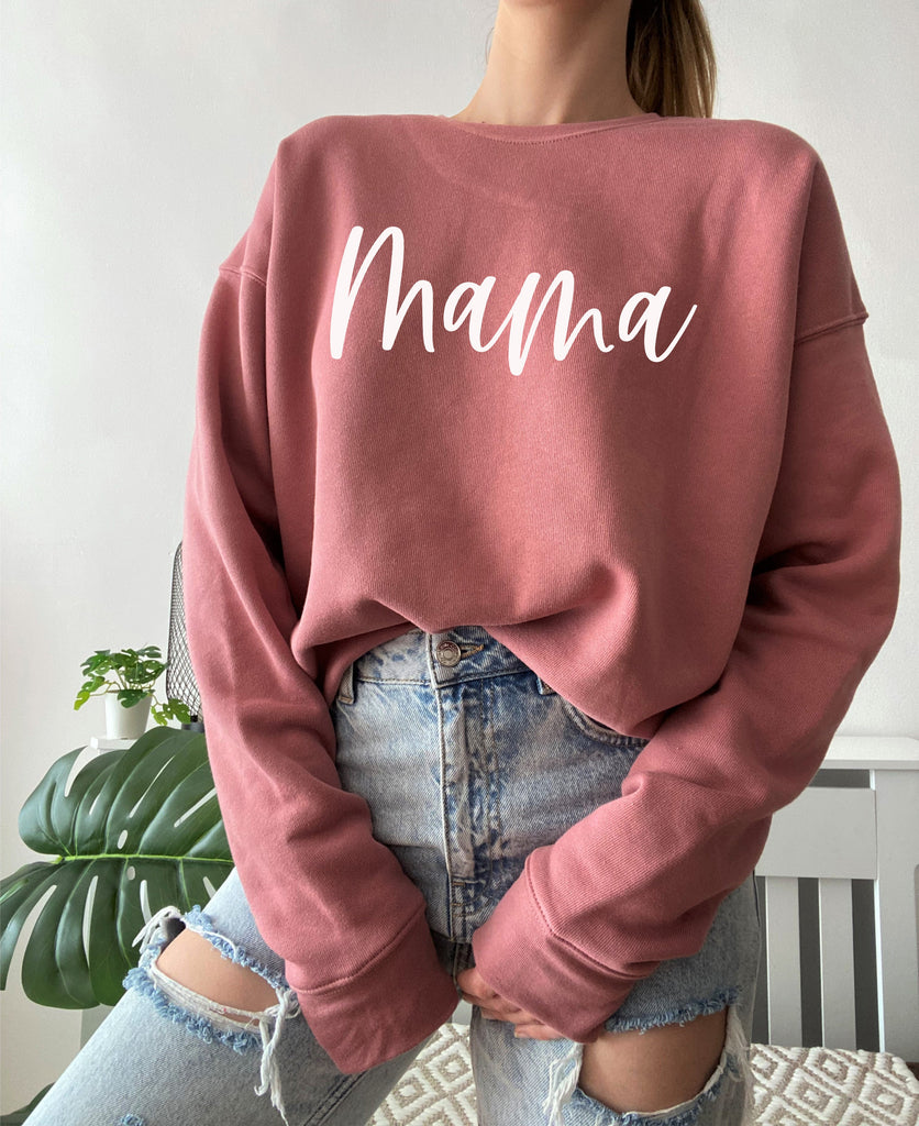 Mama Script Sweatshirt For Women And Men